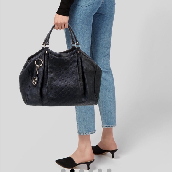 Gucci Sukey Navy Tote bag - Picture 11 of 14